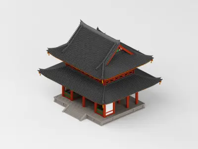 Asian Pagoda 3D model