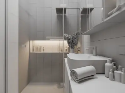 Luxury Bathroom 3D model buy