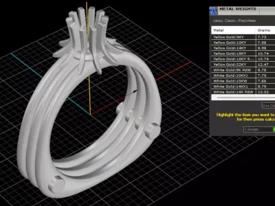 ring woman  3D print model 161
