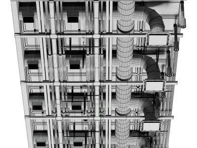 Ventilation system 3D model