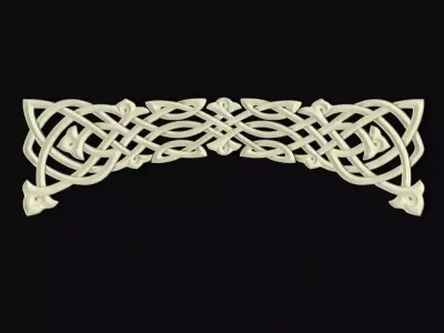 Central decor ornament for furniture 3D model 174