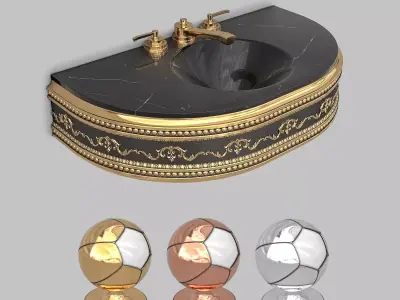 Classic Wash Basin 3 3D model