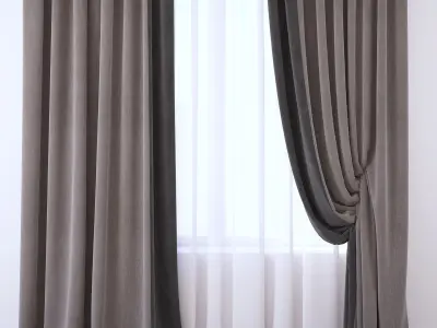 Set 99 Curtains 3D model