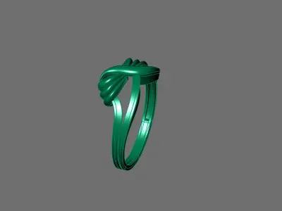 Women Ring Plain Ring Ready STL 3DM Models Womens Rings 3D print model 21