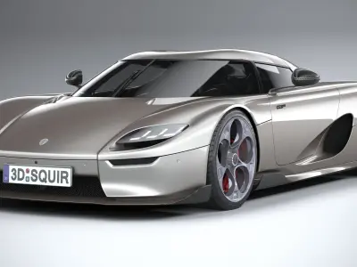 Koenigsegg CC850 2023 LowPoly 3D model