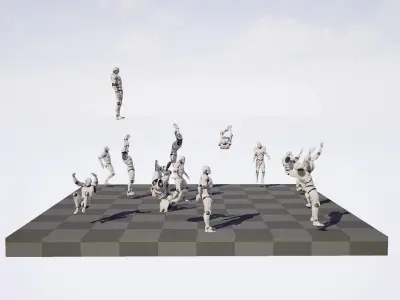 Action Adventure Climbing Animation Pack Vol 1 Low-poly 3D model