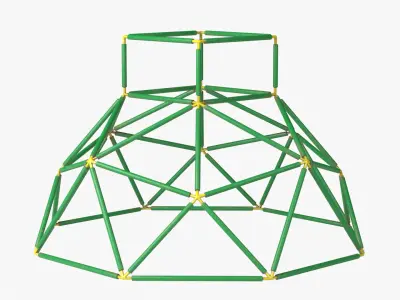 Climbing Dome Low-poly 3D model