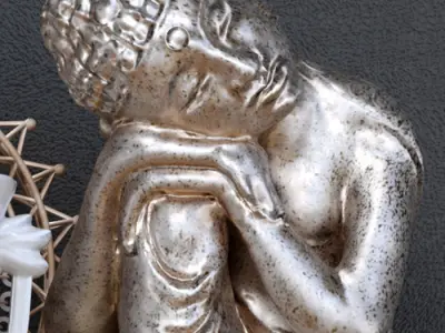 SculptDecor buddha shelf 3D model