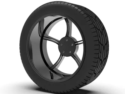 5-Spoke Wheel  3D print model