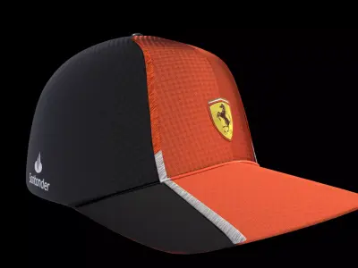 Charles Leclerc Ferrari Hat 3D model