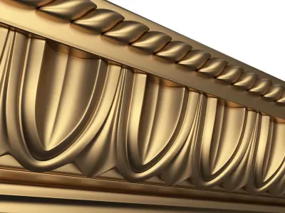Ornament Element Molding 015 Low-poly 3D model