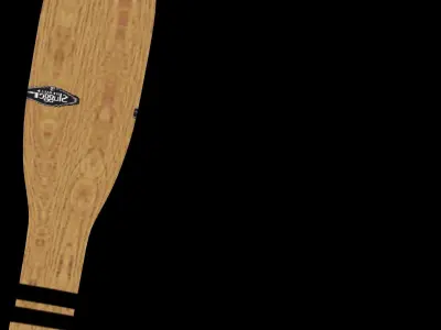 Wood Bat Low-poly 3D model