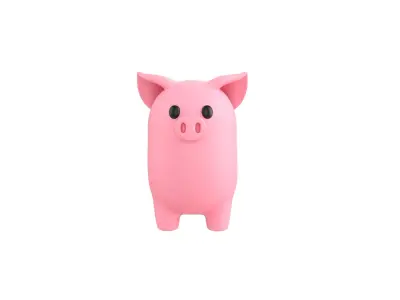 Pig Character 3D model