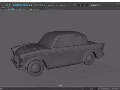 Car Model old Low-poly 3D model