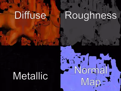 Elegant Chestnut Horse model pack Low-poly 3D model