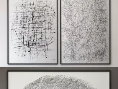 RH PETER FOUCAULT SET-01 Low-poly 3D model