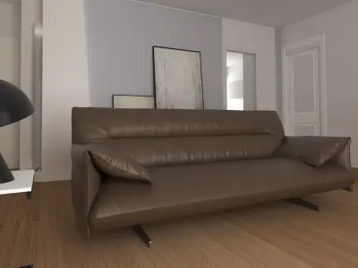 Interior scene catalog sofa 3D model