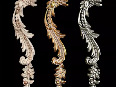 Classic carved 069 3D model