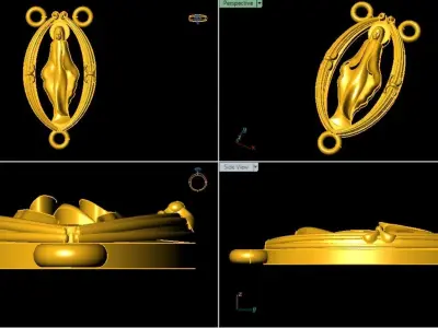 Rosary Centerpieces with a Cutout Design 3D print model