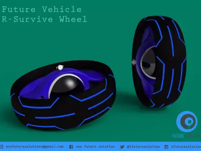 Future Vehicle R-Survive Wheel Free 3D model