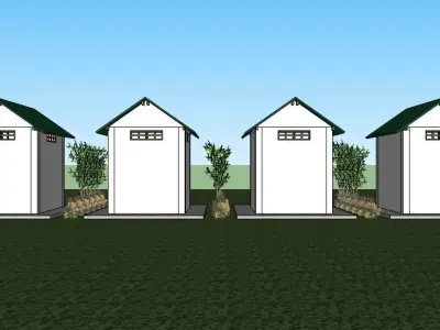 Public Toilet or Restroom 3D model