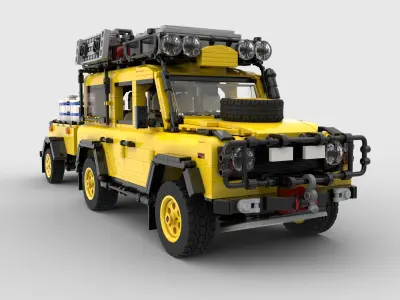 LEGO toy building block SUV JEEP 3D model