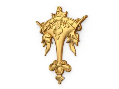 Classic carved decor ornament 511 3D print model