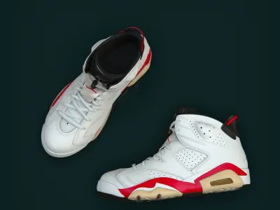 10-Sneakers air jordan retro 3D model