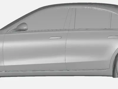 Mercedes S-Class 400d 2021 - Exterior Scan 3D model