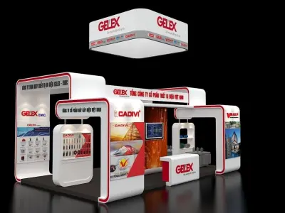 Galex booth design by Phuong Nguyen 3D model