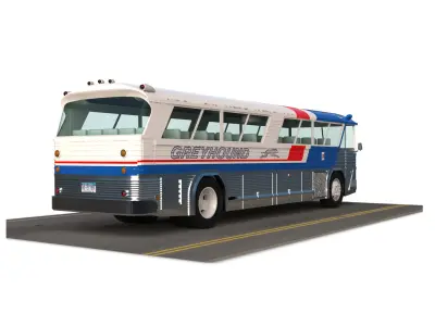  MCI MC-5A 1967 Bus  3D model
