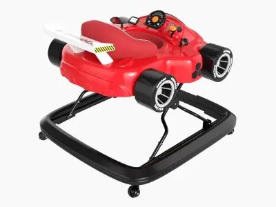 Racing car baby walker 3D model