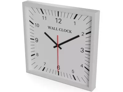 Home decorations Wall Clock Low-poly 3D model