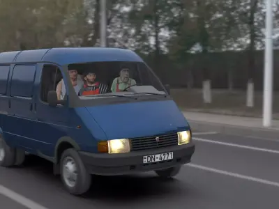 Gaz Gazelle 2705  3D model