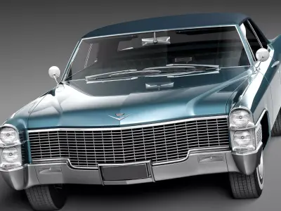 Cadillac DeVille 1965 Convertible 3D model