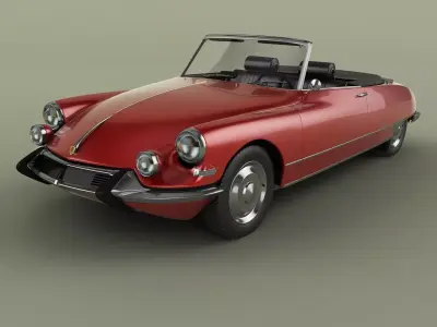 Citroen DS21 Cabrio 1965 3D model