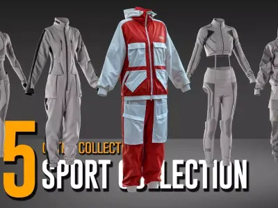 15 Sport Wear Collection- VOL 27 3D model