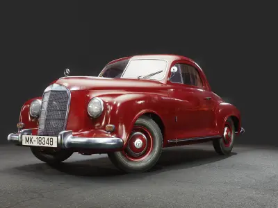 Mercedes-Benz 1948 Prototyp Eu 149 Low-poly 3D model