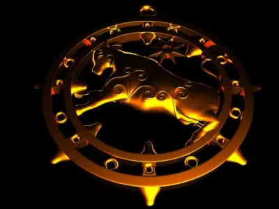 Taurus horoscope for zodiac sign 3D model