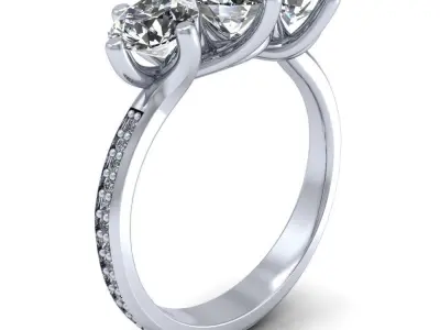 luxury ring  3D print model purchase