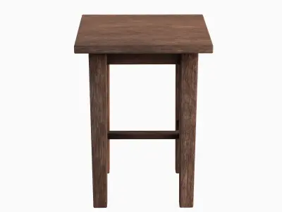 Wooden Chair 03 Low-poly 3D model