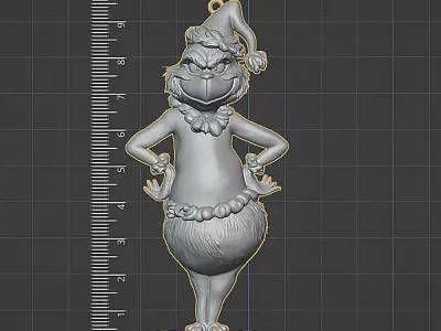 The Grinch Christmas Ornament - 3D Printable Decoration 3D print model