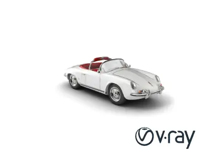 Classic Retro Roadster Coupe model pack Low-poly 3D model