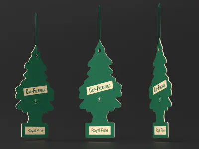 Little Trees Car Freshener Royal Pine Scent 3D model