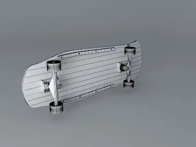 1987 Blockhead Sam Cunningham "Sticky" model skateboard Free 3D model