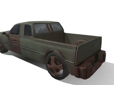 car2450 rusty truck Free 3D model