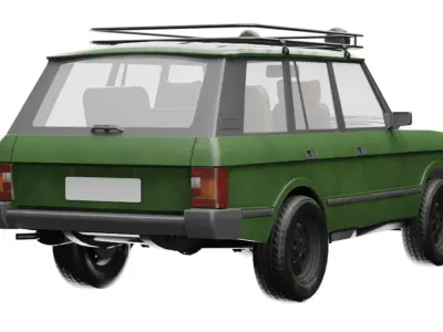 Range rover Rigged  Low-poly 3D model
