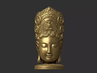 Kwanyin Bodhisattva 2 3D print model