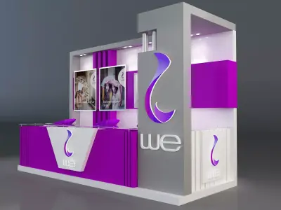 Booth Exhibition Stand a154a 3D model