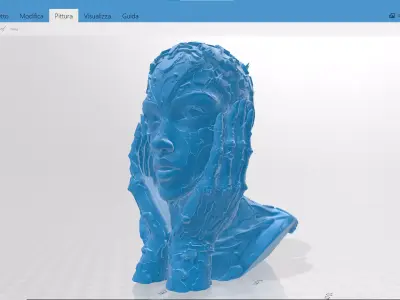 Cyberpunk Head STL 3D print model